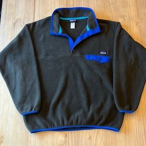 Patagonia Mens Large Synchilla Snap-T Fleece Pullover
